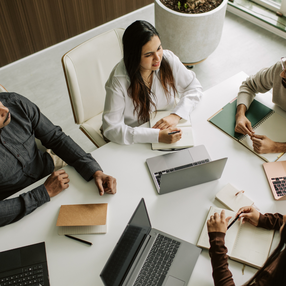 L'équipe Base Immo au travail